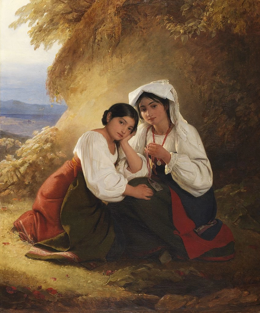 Due ragazze in costume albanese 1838